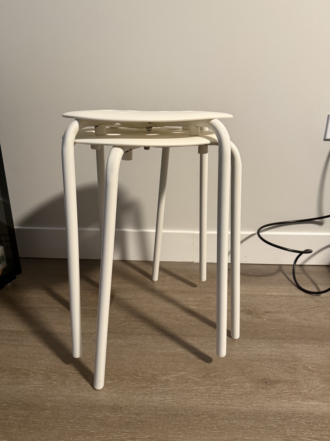 MOVE OUT till *MAY 12* IKEA MARIUS White Stool - 17 3/4"