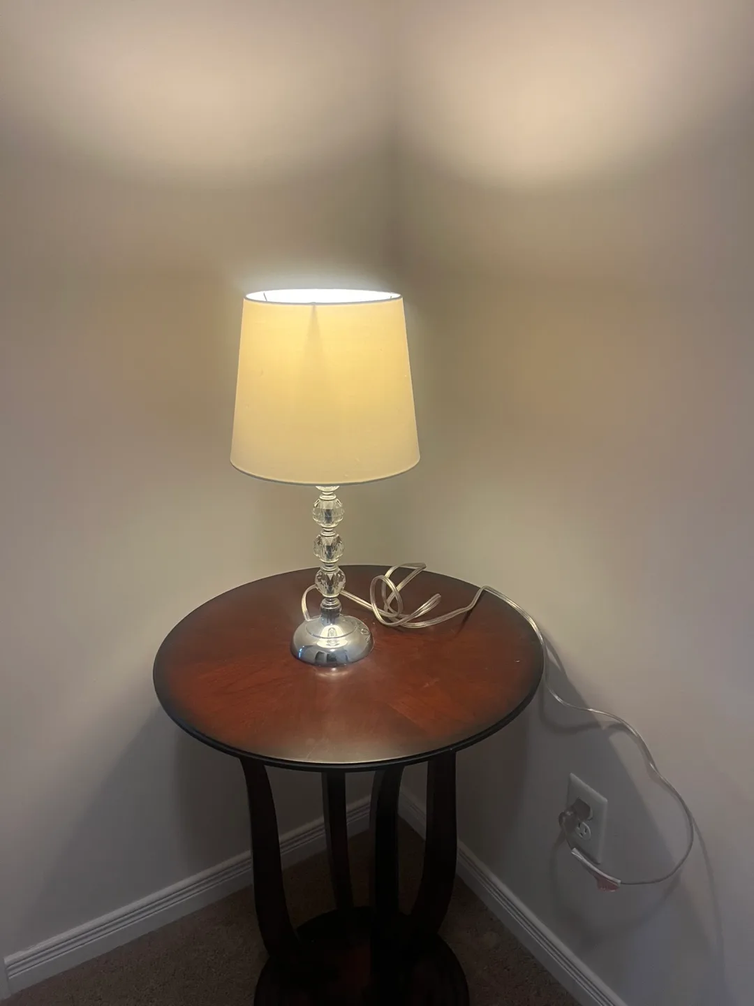 Crystal beaded table lamp thumbnail