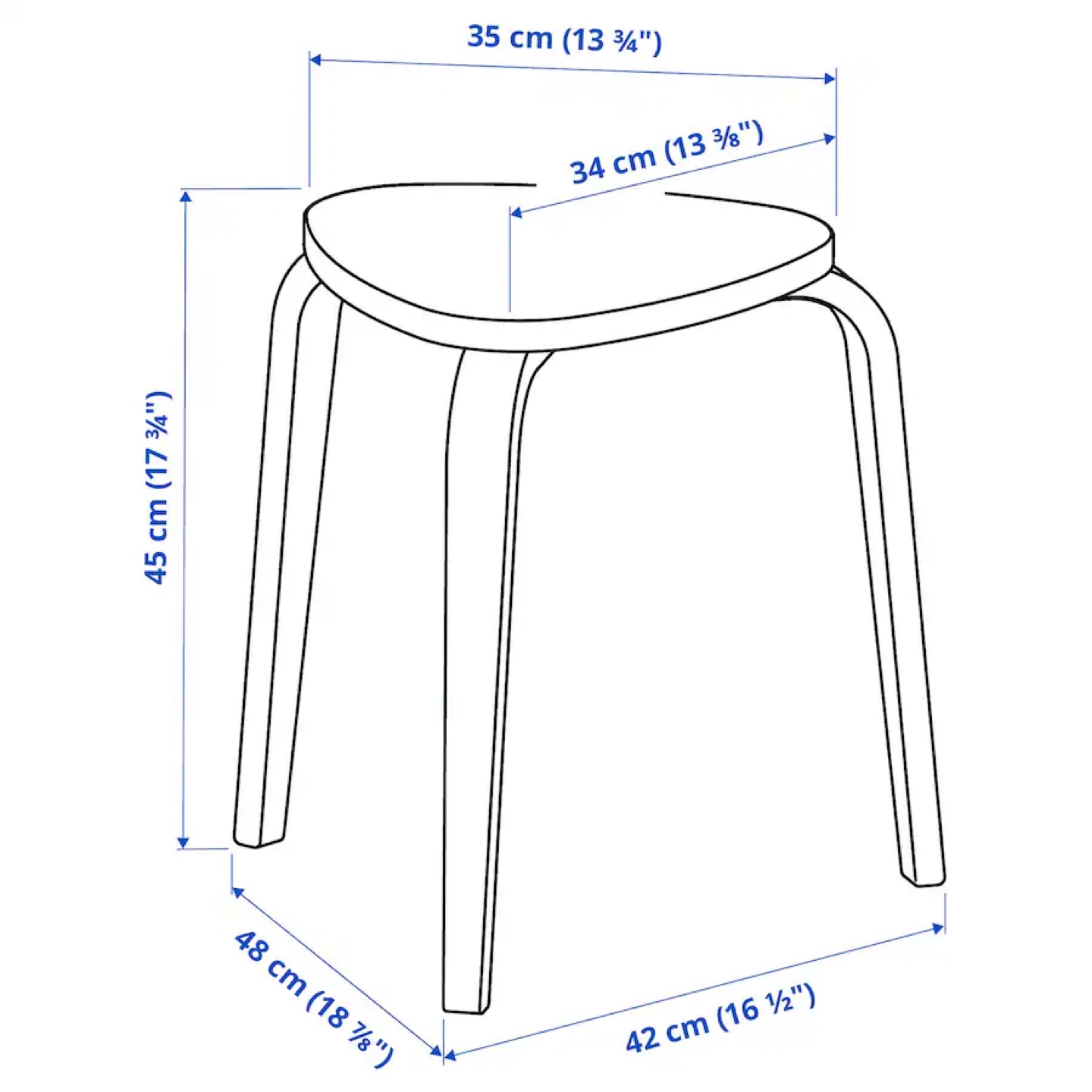 MOVE OUT till *MAY 12* IKEA KYRRE Stool - Birch 17 3/4” - photo 4