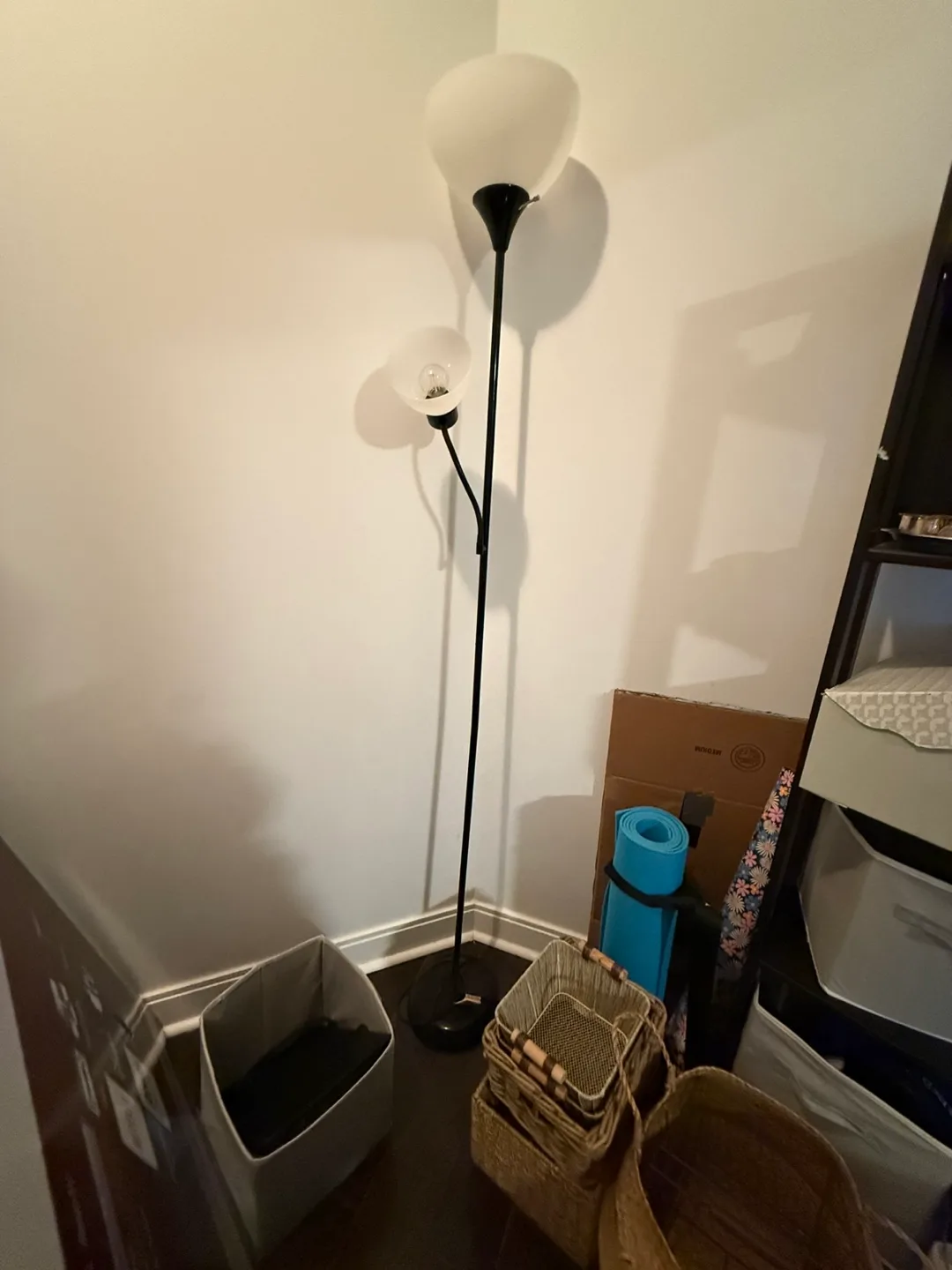 Ikea Black Two-Light Floor Lamp thumbnail