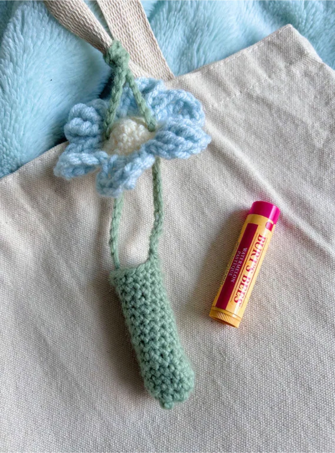 Crochet Lip Balm Holder 🧡 - photo 2