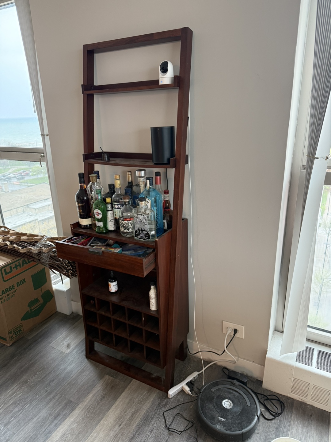 Mid-Century Modern Wooden Bar Cart - photo 2