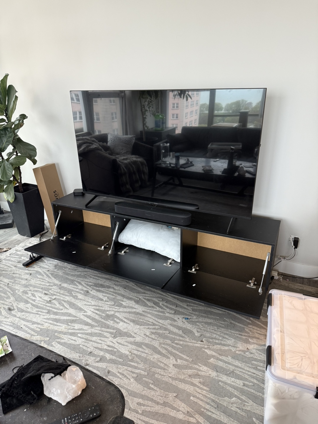 Black Entertainment Cabinet - photo 2