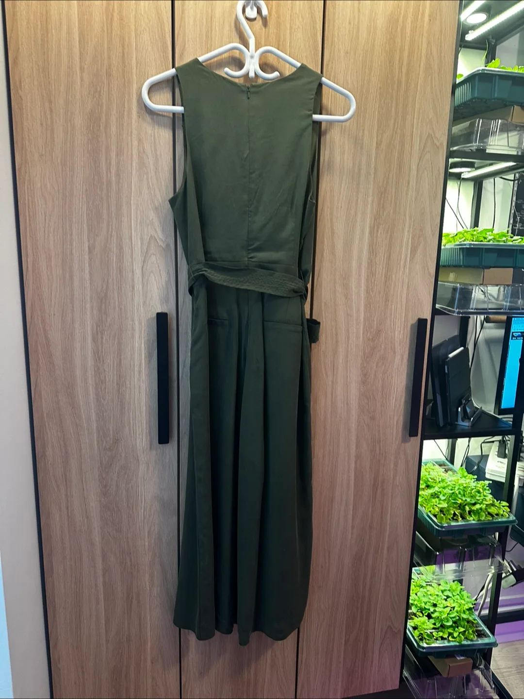 Banana Republic Olive Green Jumpsuit image indicator(4)