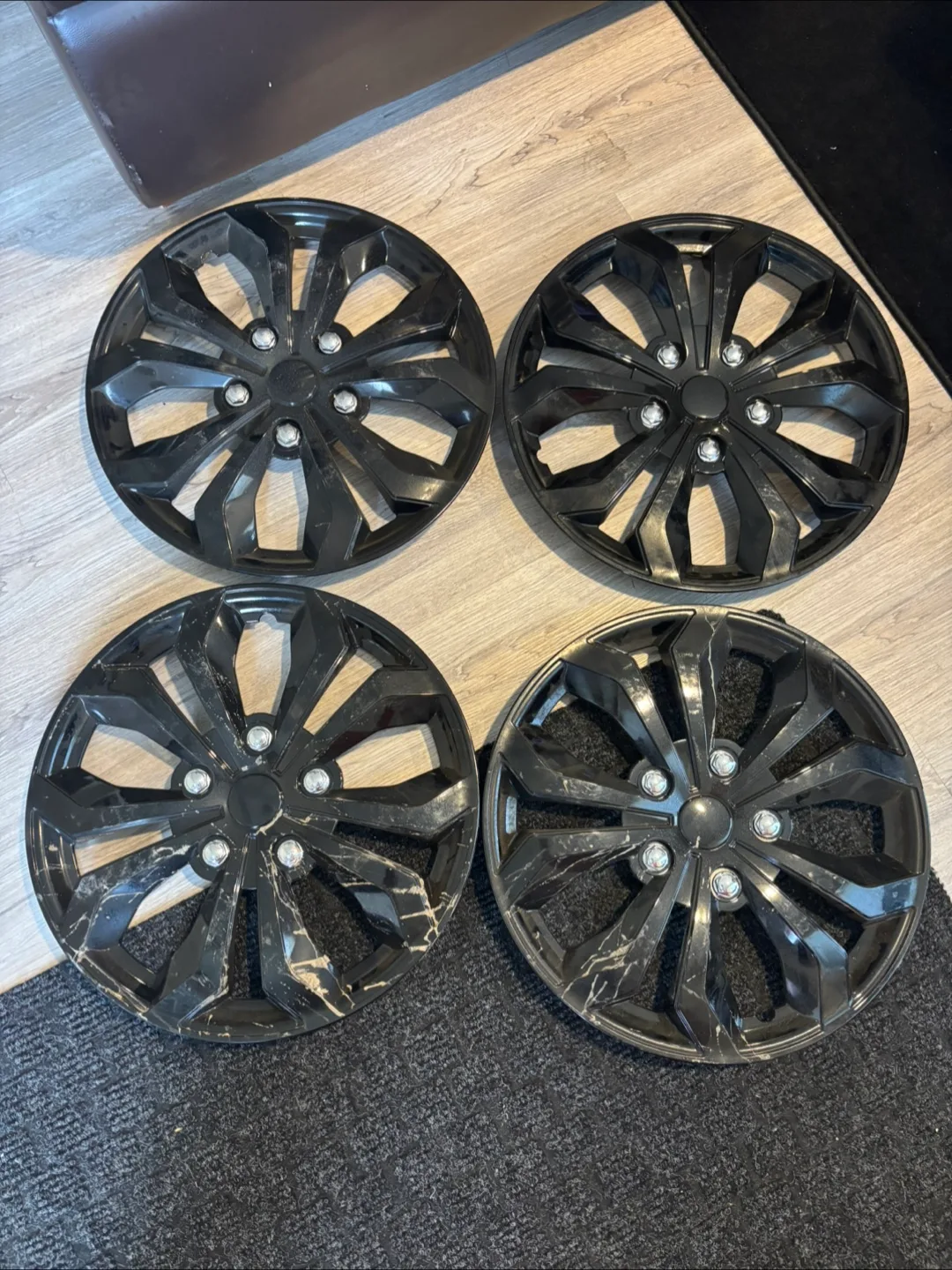 Set of Four Black Wheel Covers thumbnail