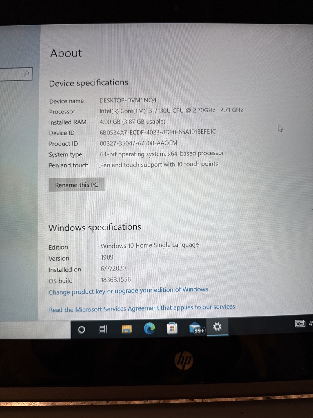 HP Pavilion Laptop - Intel Core i3 7th Gen - Windows 10 - photo 4