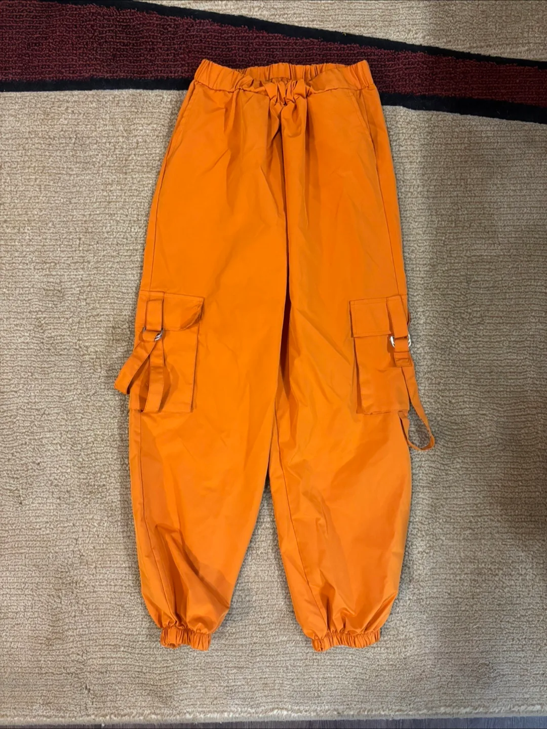 SHEIN Women’s Orange Cargo Pants thumbnail
