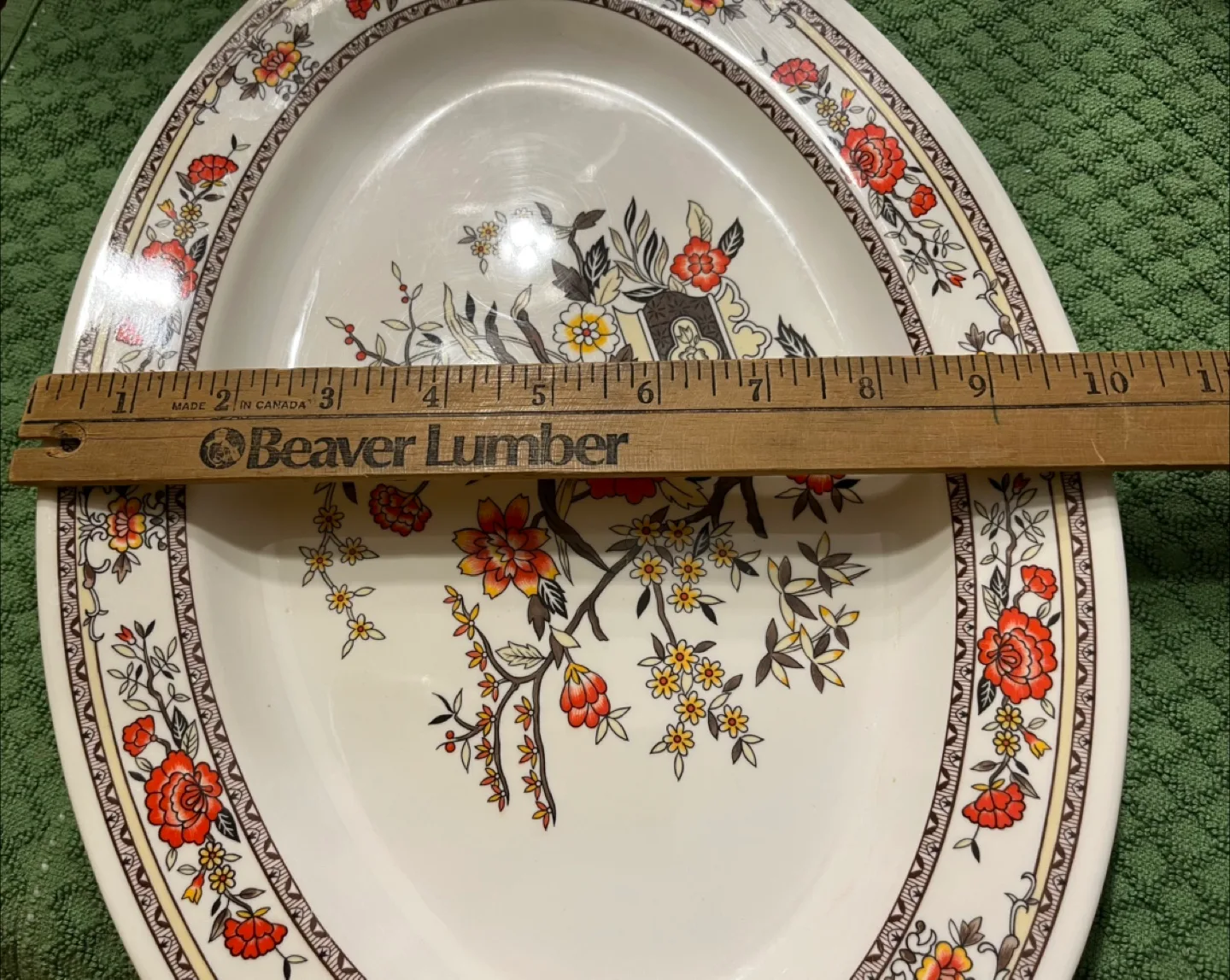 Vintage Oval Melamine Serving Platter image indicator(3)