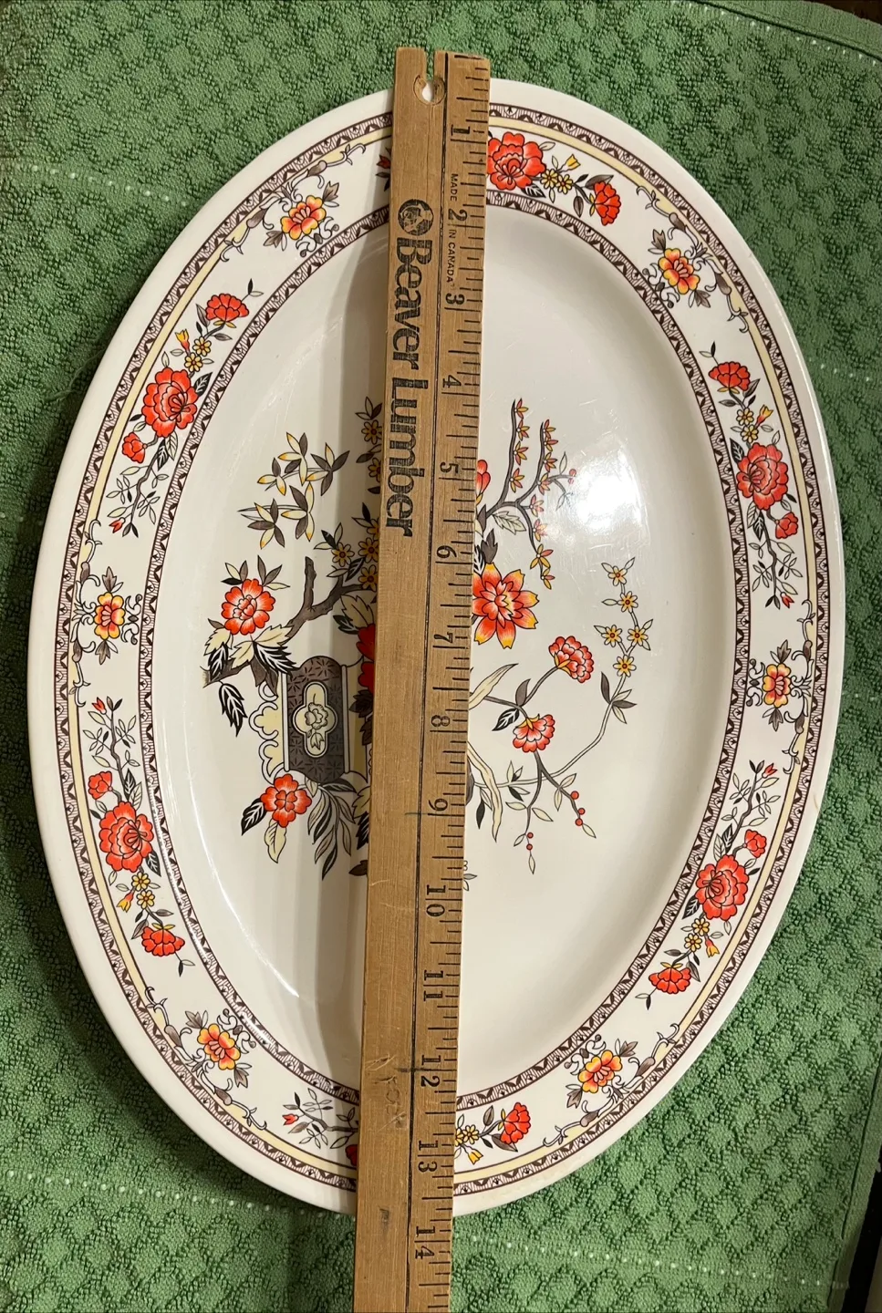 Vintage Oval Melamine Serving Platter image indicator(2)