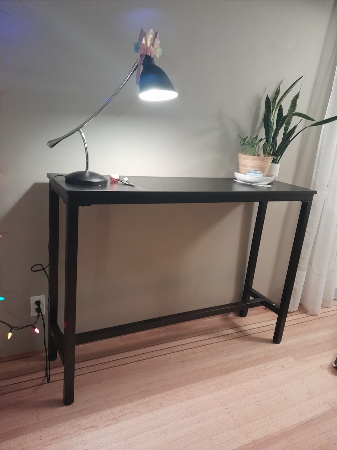 Black Large Console Table