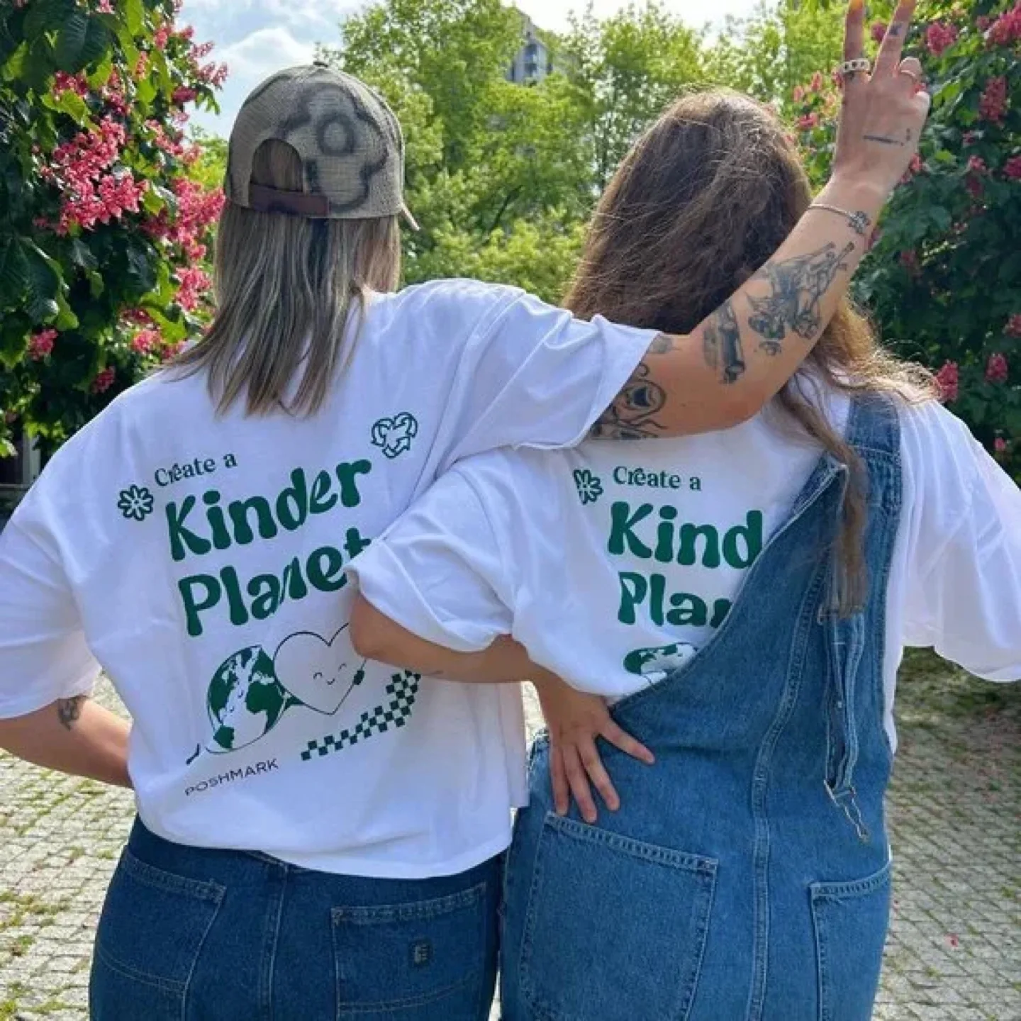 Brunette the Label x Poshmark Cotton White Graphic T-shirt image indicator(10)