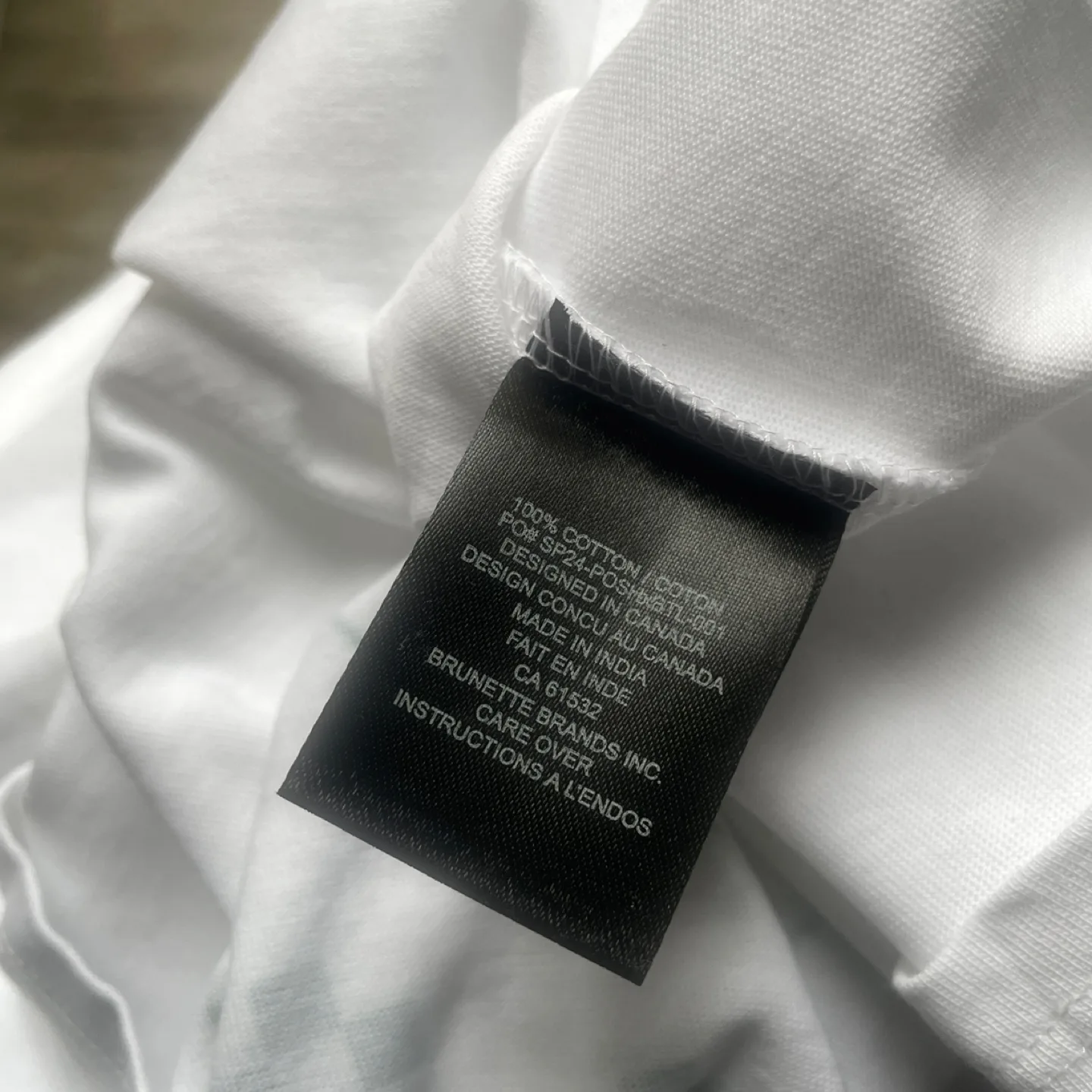 Brunette the Label x Poshmark Cotton White Graphic T-shirt image indicator(7)