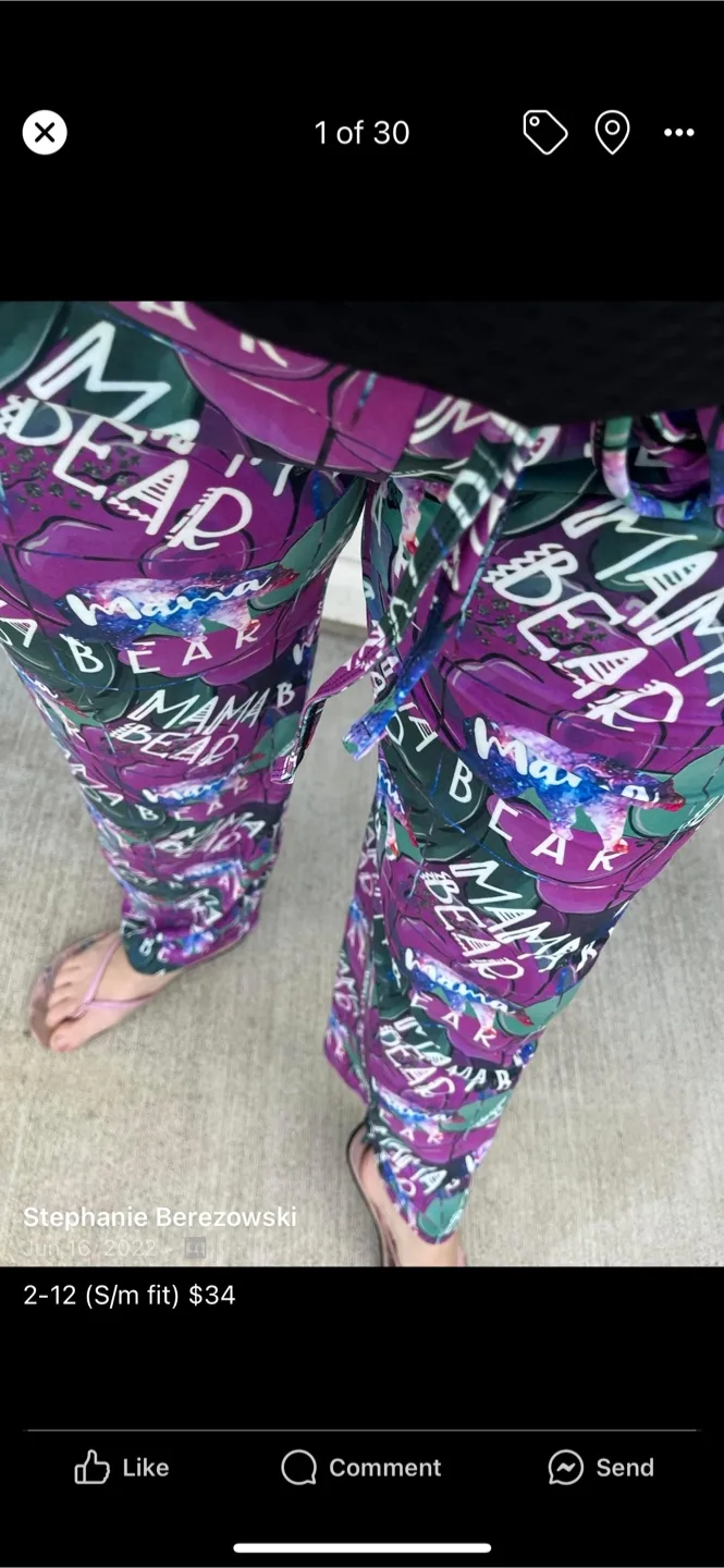 Mama Bear Lounge Pants - Size S/M image indicator(2)