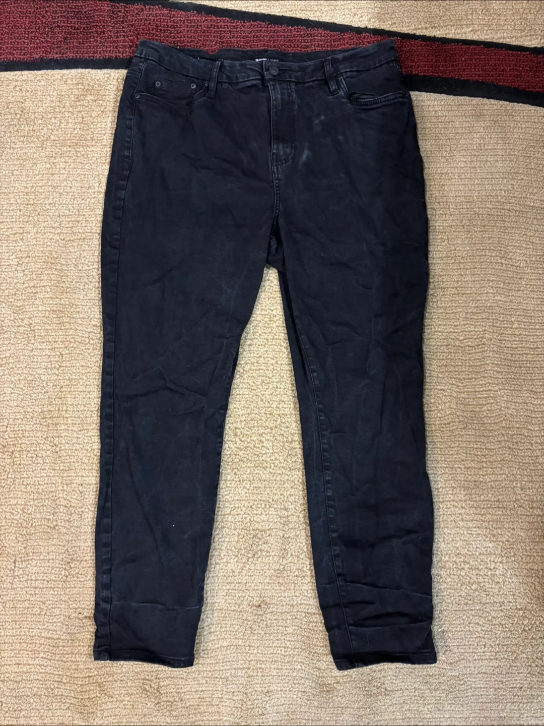 BLUENOTES Women's Black High Rise Curvy Jeggings thumbnail