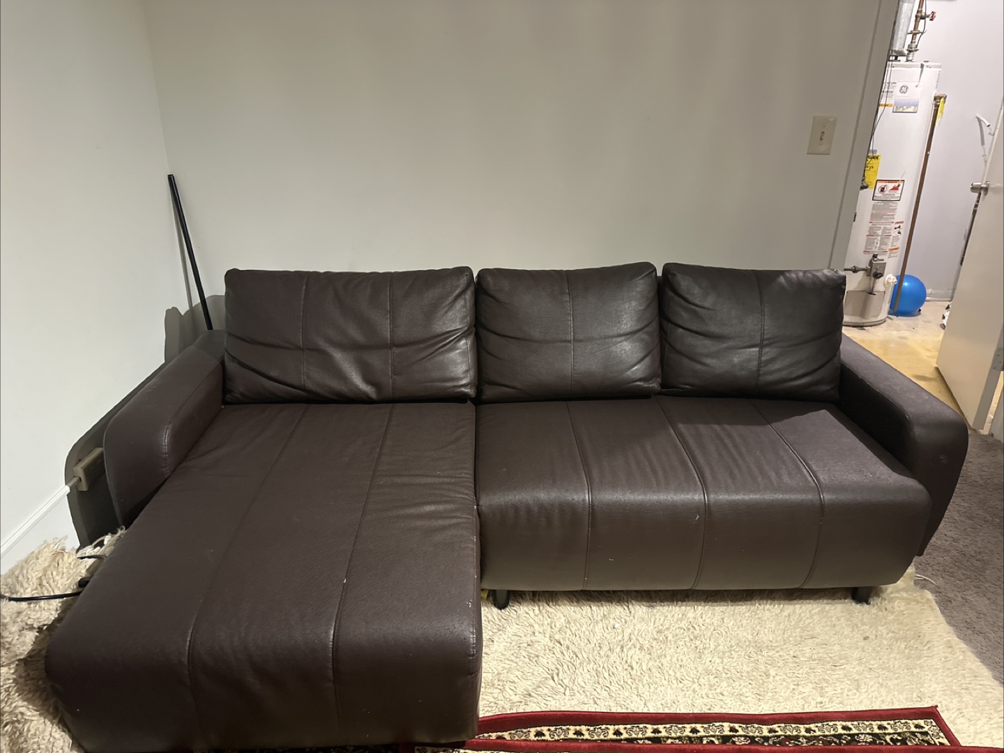 Brown Leather Sectional Sofa