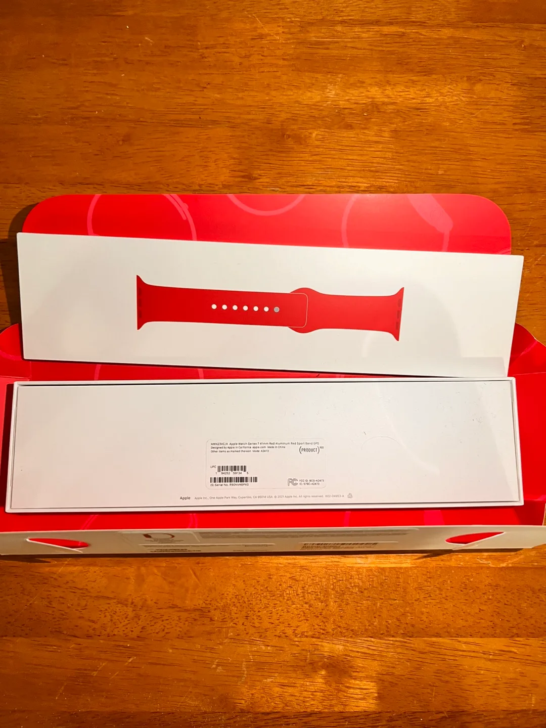 Apple Watch Series 7 (41mm) - Red Case with Red Sport Band - New image indicator(5)