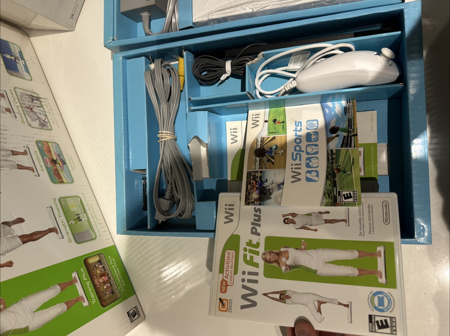 Nintendo Wii Console with Wii Fit Plus and Wii Sports - photo 2