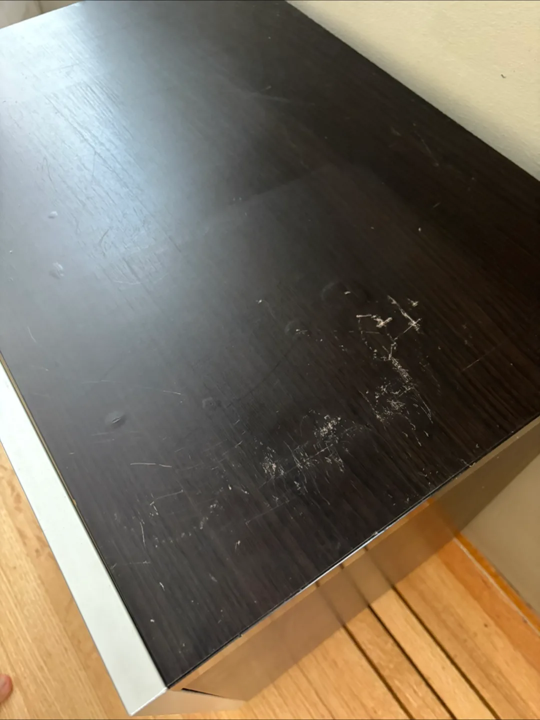 Dark Brown Storage Cabinet sideboard - Glass Door image indicator(3)