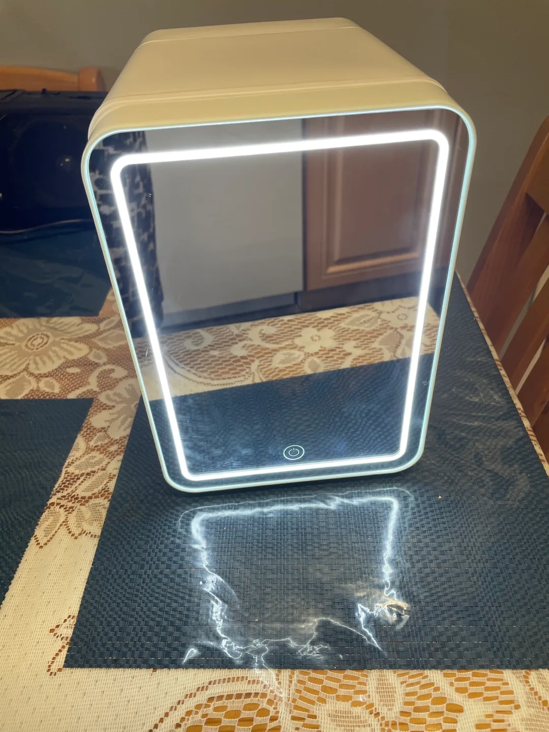 Mini Fridge with Illuminated Mirror thumbnail