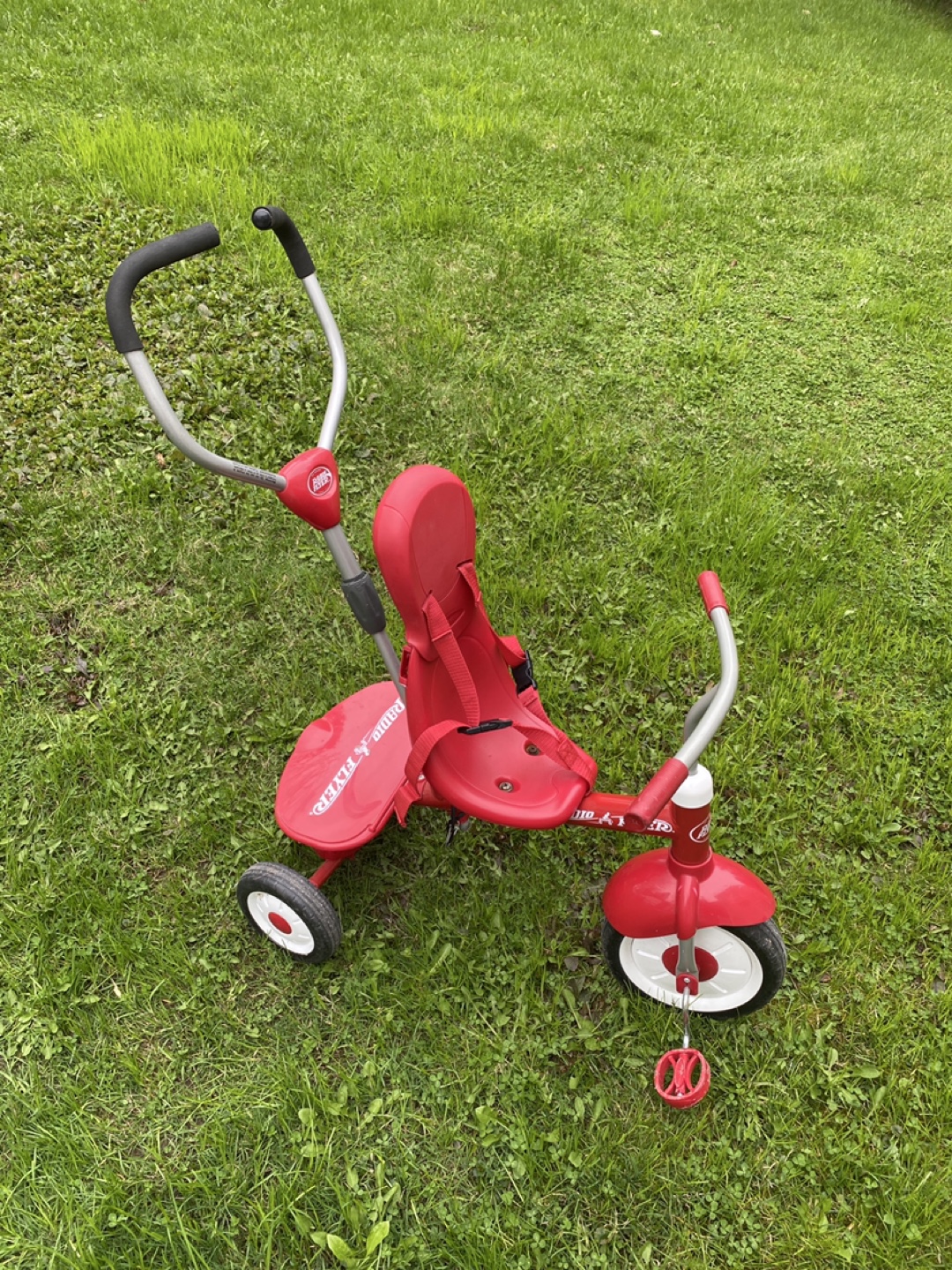 Radio Flyer Classic Tricycle with Parental Push Handle