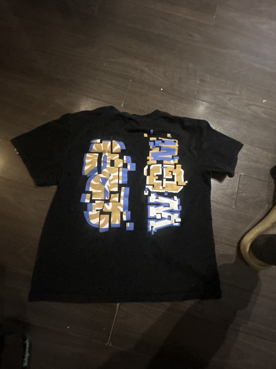 BAPE A Bathing Ape Black Graphic T-Shirt Size Large - photo 3