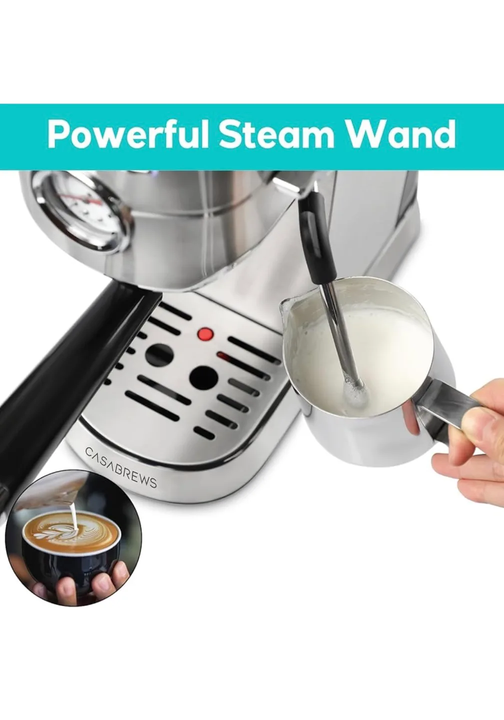 Casabrew Espresso Machine - Stainless Steel image indicator(3)