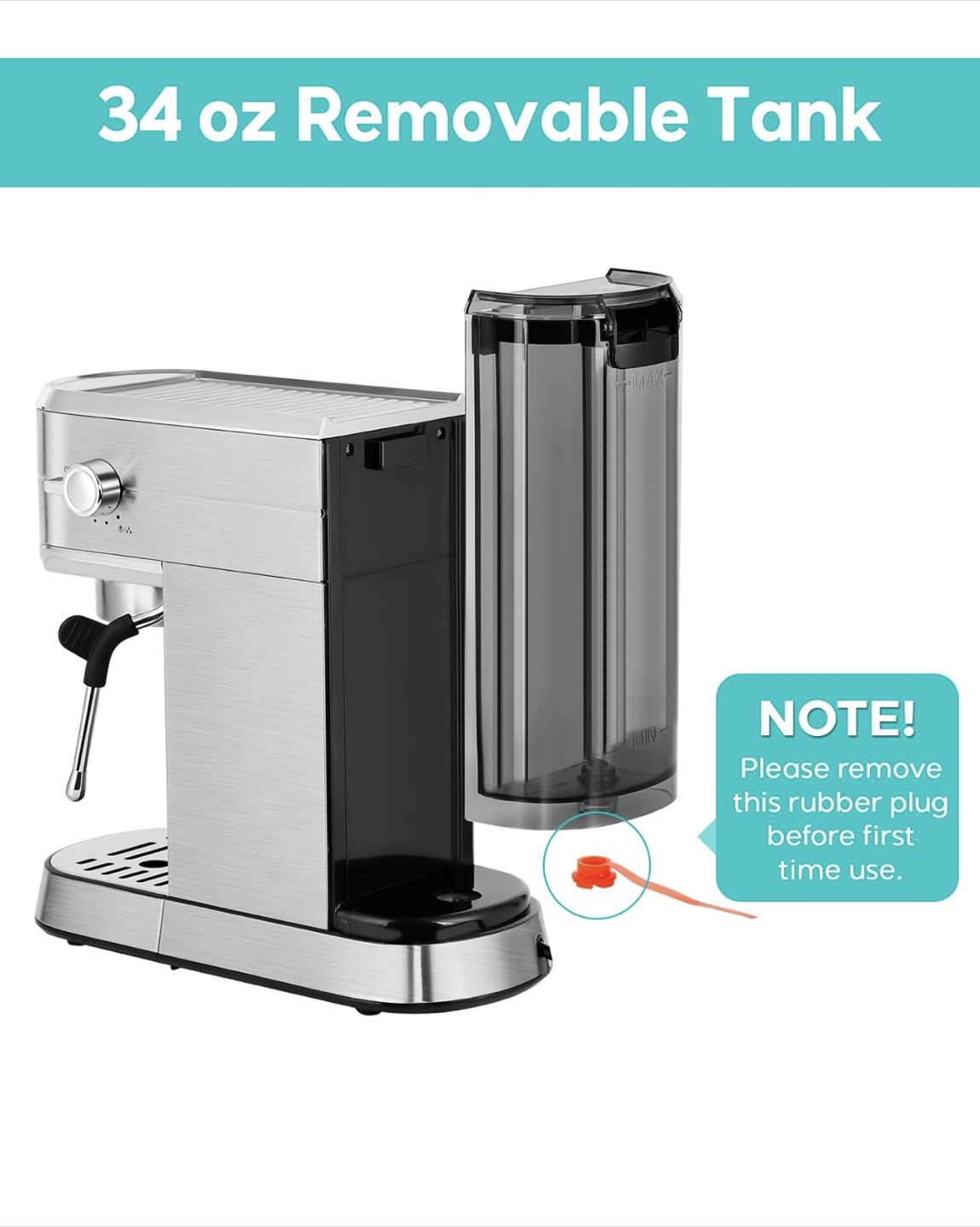 Casabrew Espresso Machine - Stainless Steel - photo 5