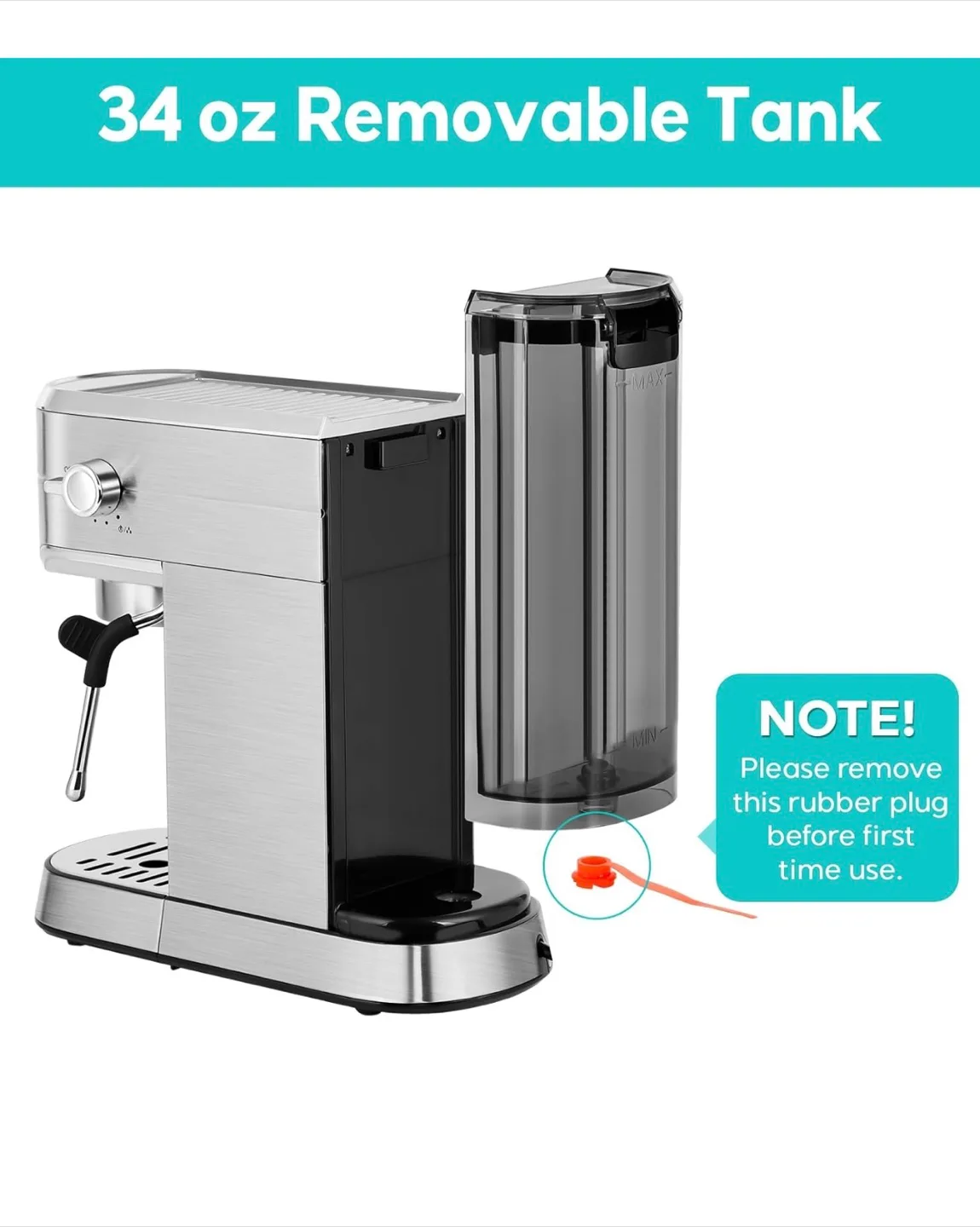 Casabrew Espresso Machine - Stainless Steel image indicator(5)