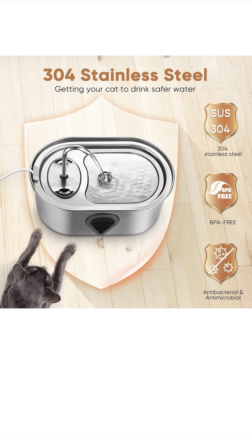 PetSafe Stainless Steel Cat Water Fountain - photo 5