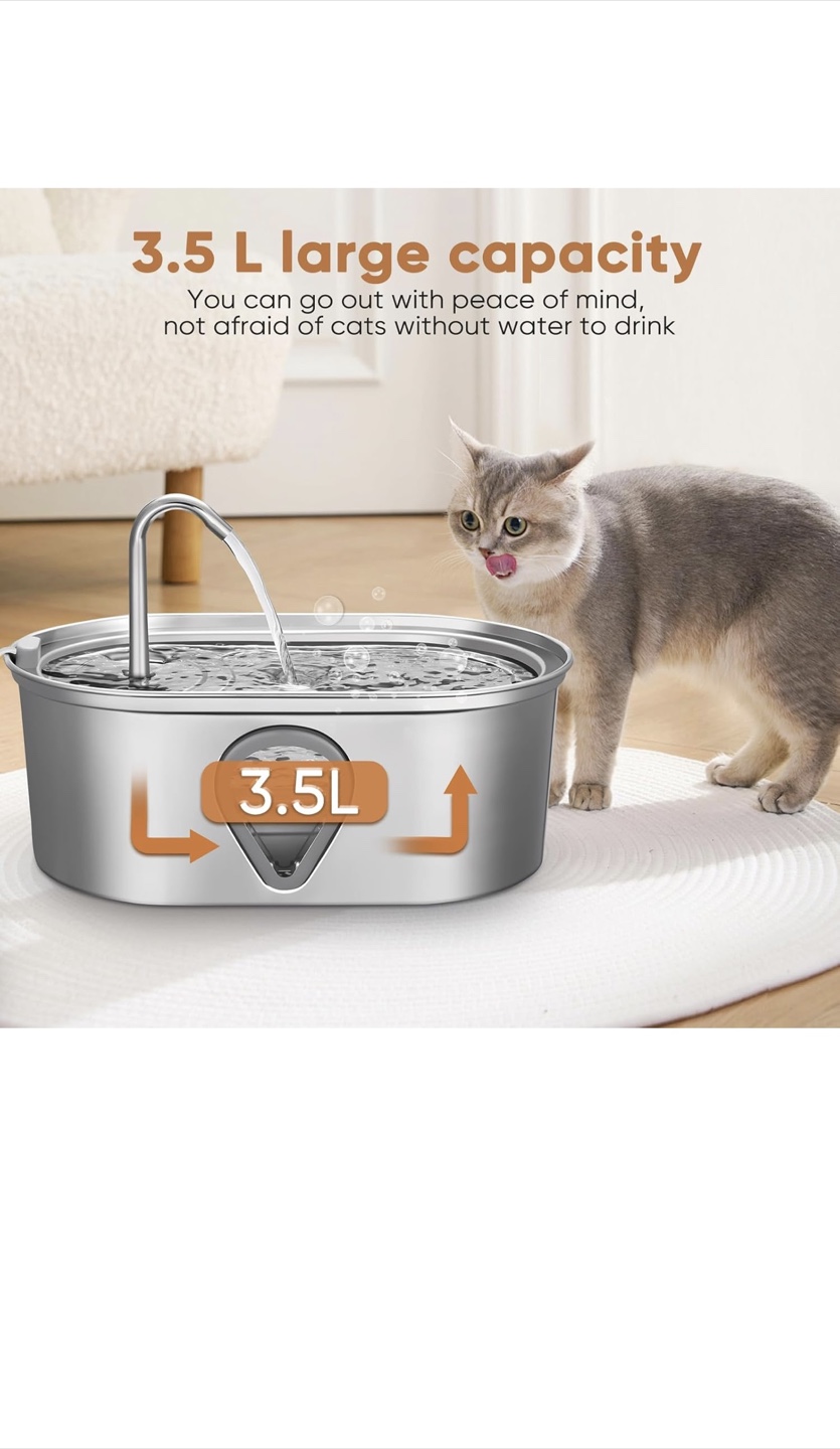 PetSafe Stainless Steel Cat Water Fountain - photo 4