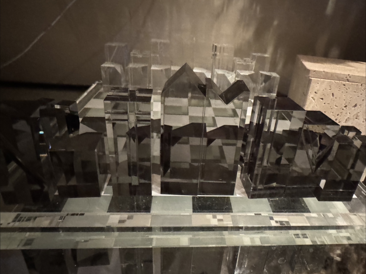 Acrylic Chess Set - Modern Skyline Design - photo 3