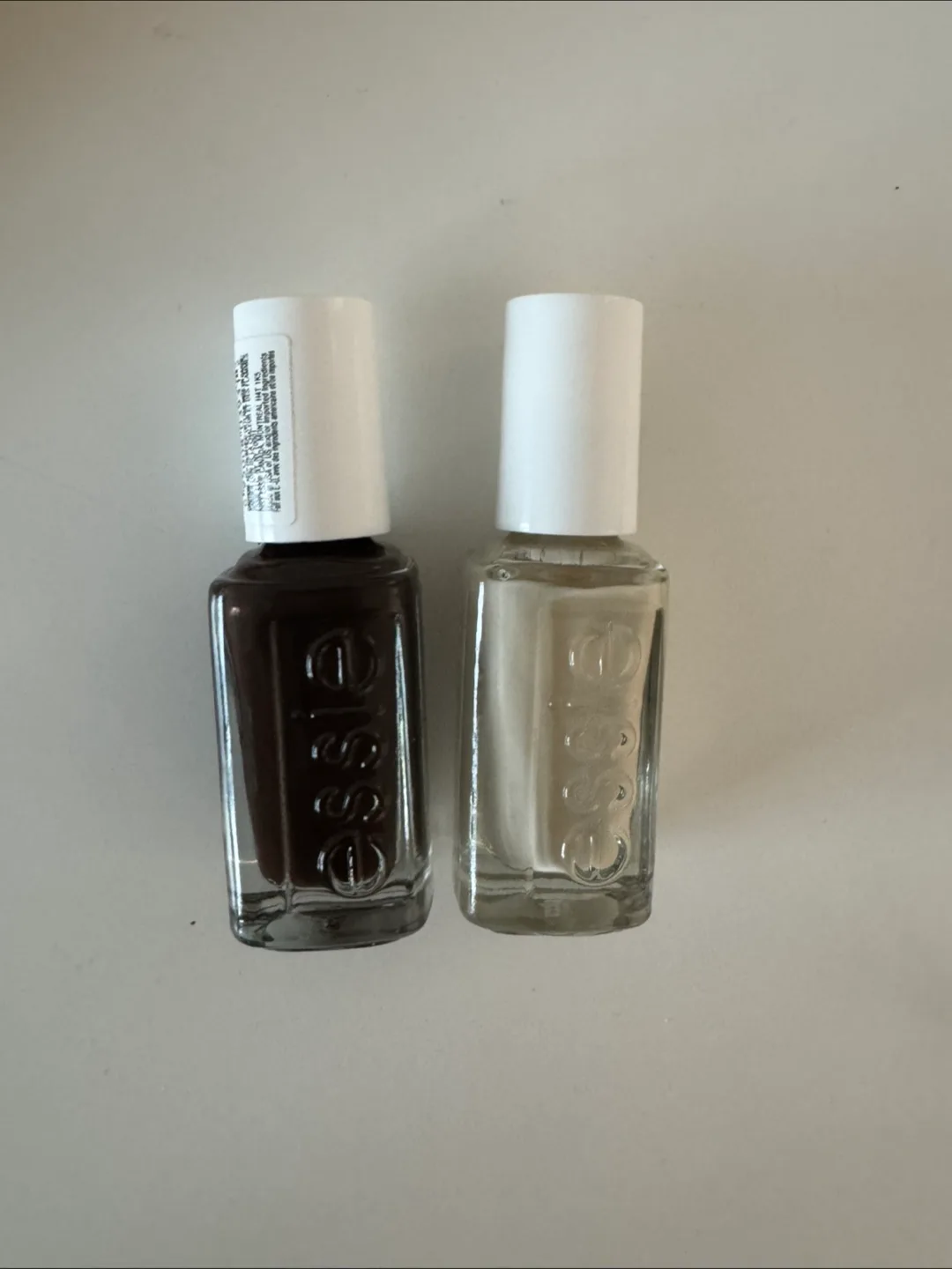 Essie Nail Polish Duo - Dark Brown & Light Beige