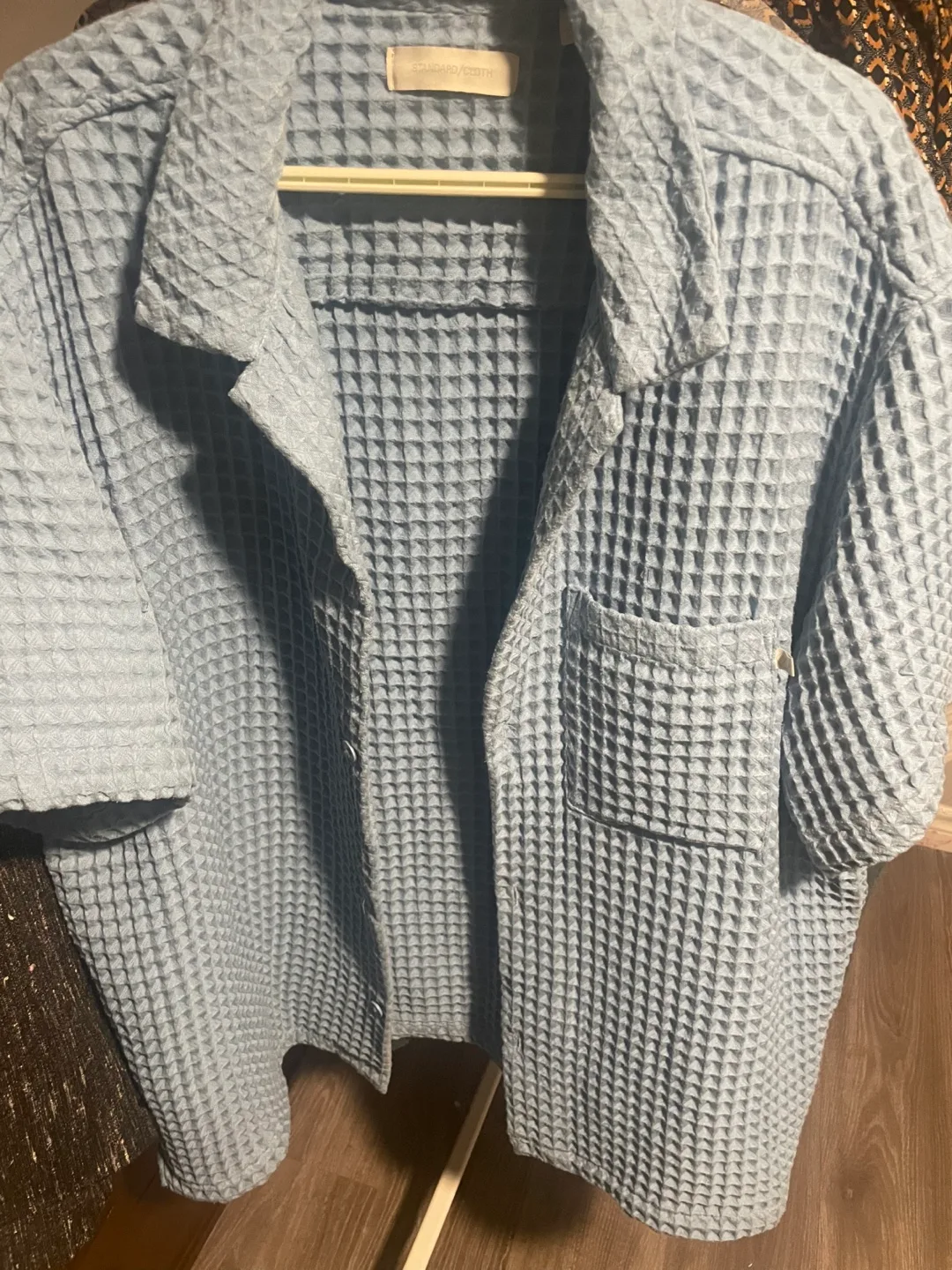 Standard/Cloth Waffle Knit Button-Down Shirt thumbnail