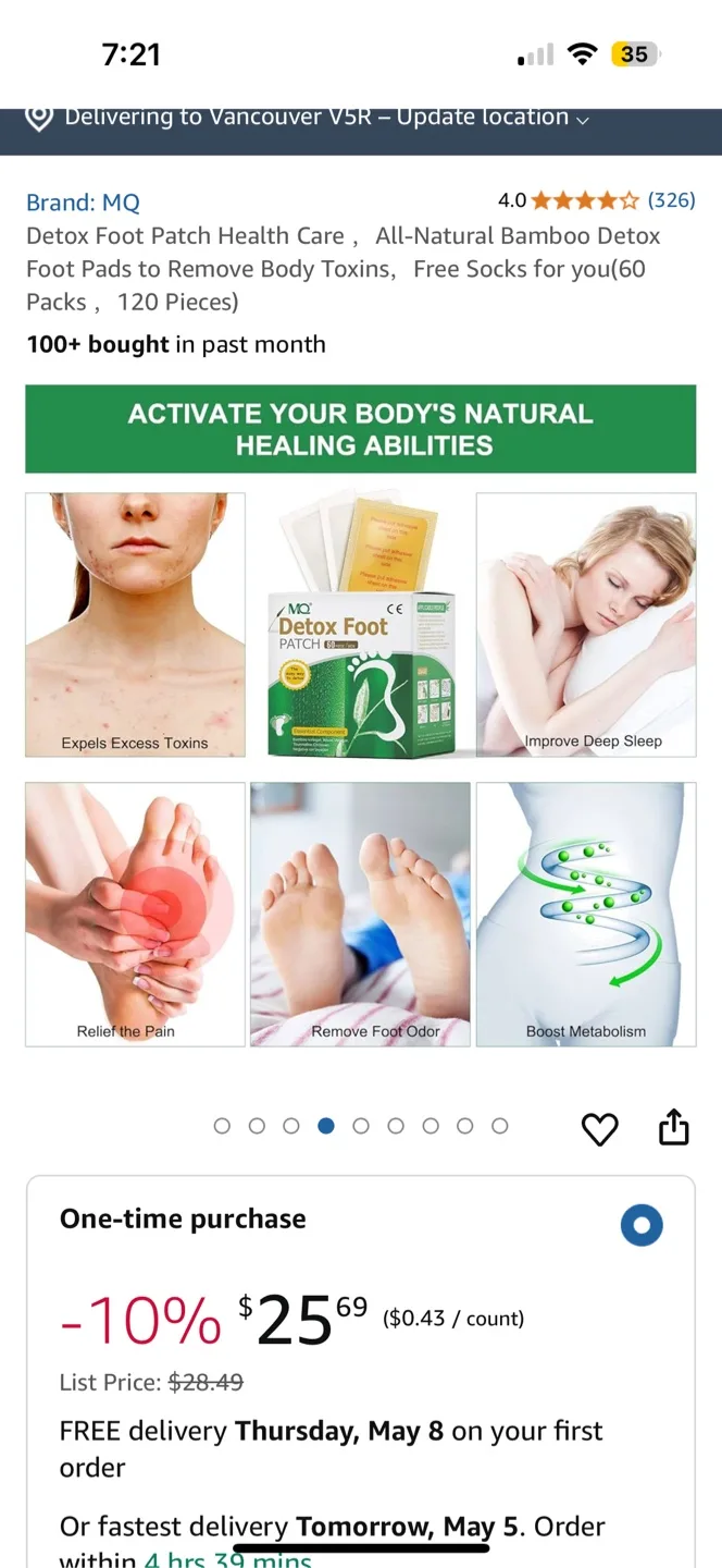 MQ Detox Foot Patches - 60 Pieces image indicator(5)