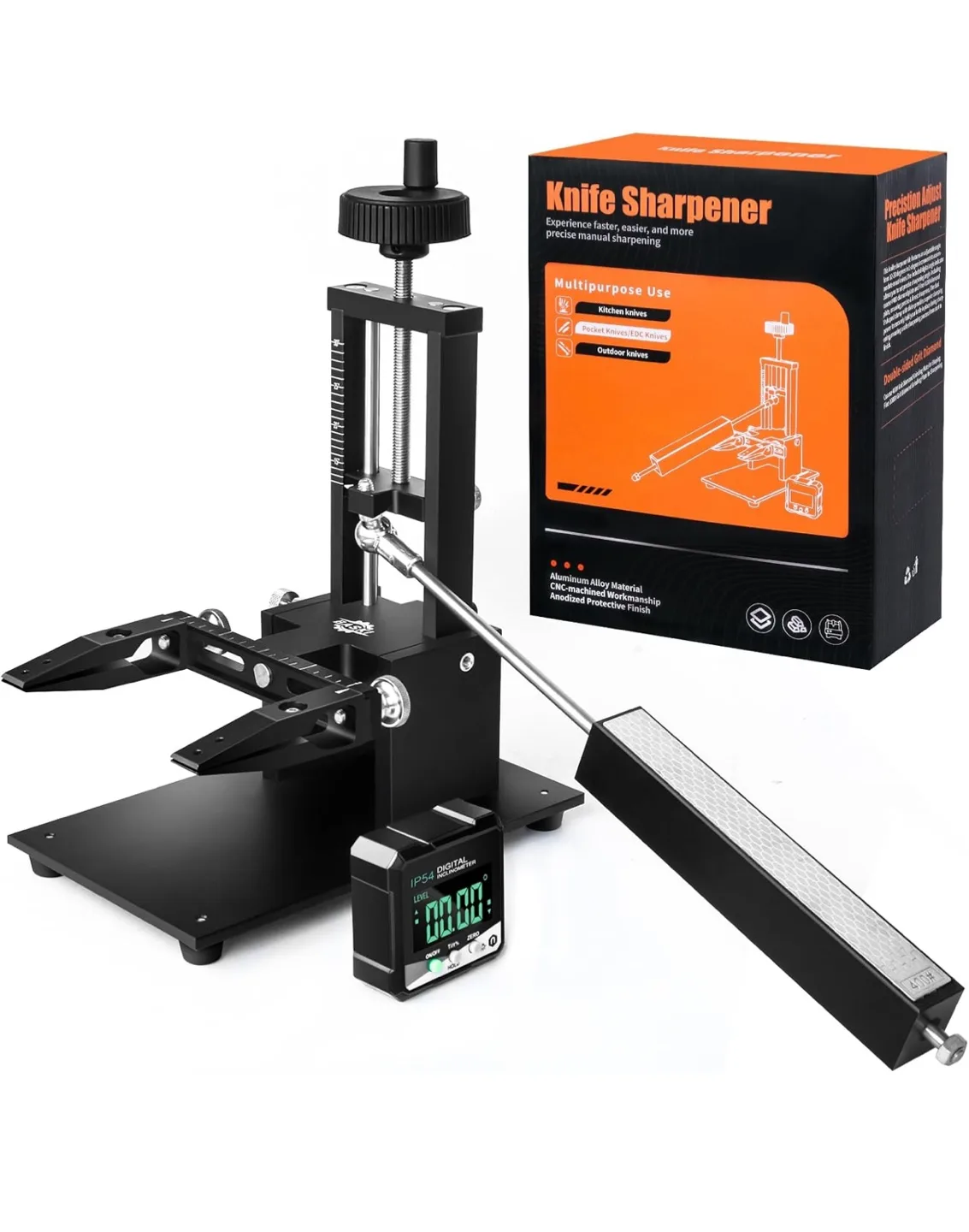 Precision Knife Sharpening Station with Adjustable Angle Guide thumbnail