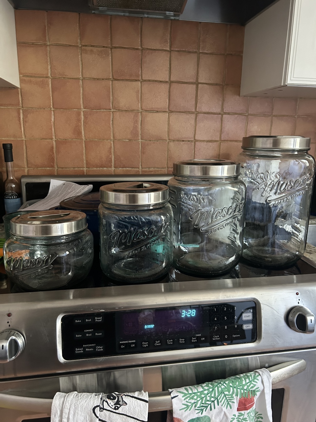 Mason Craft & More 4pc Glass Canister Set