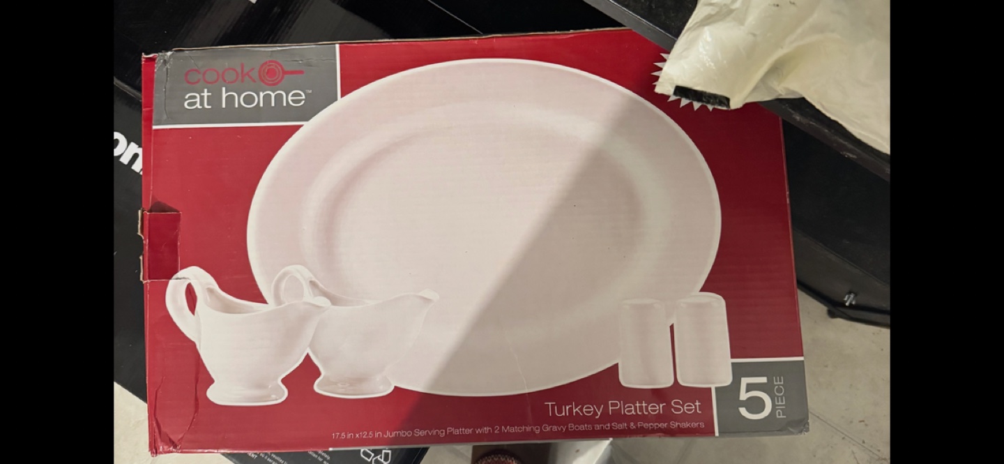Cook at Home 5-Piece Turkey Platter Set