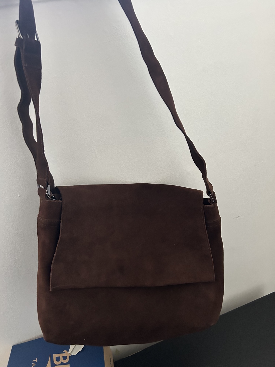 Danier Brown Suede Crossbody Bag