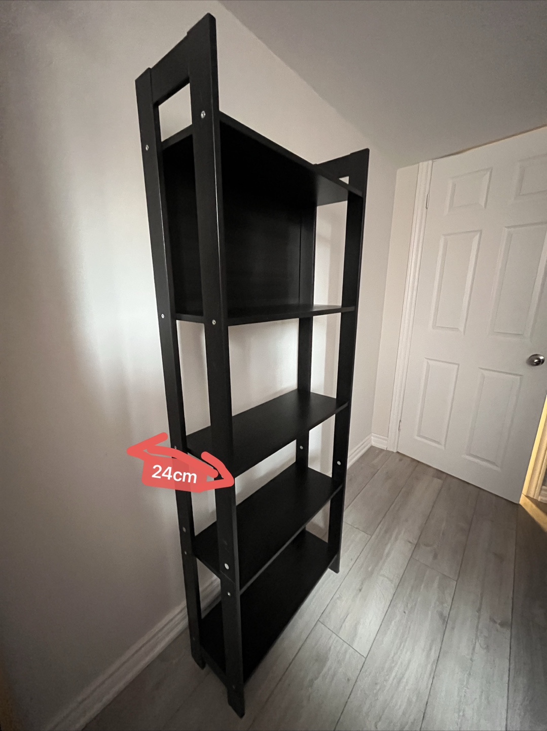 Black Bookshelf/Storage Unit - photo 4