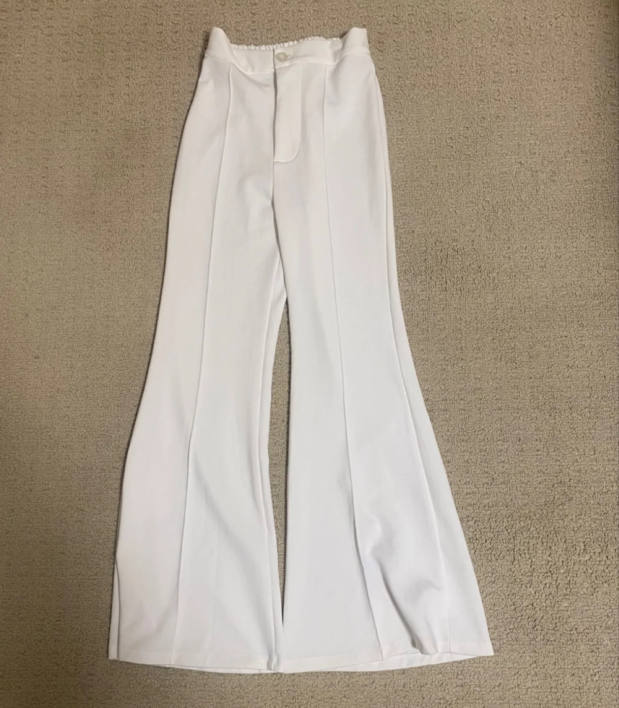 Zara Basic White Pants 🧡 thumbnail