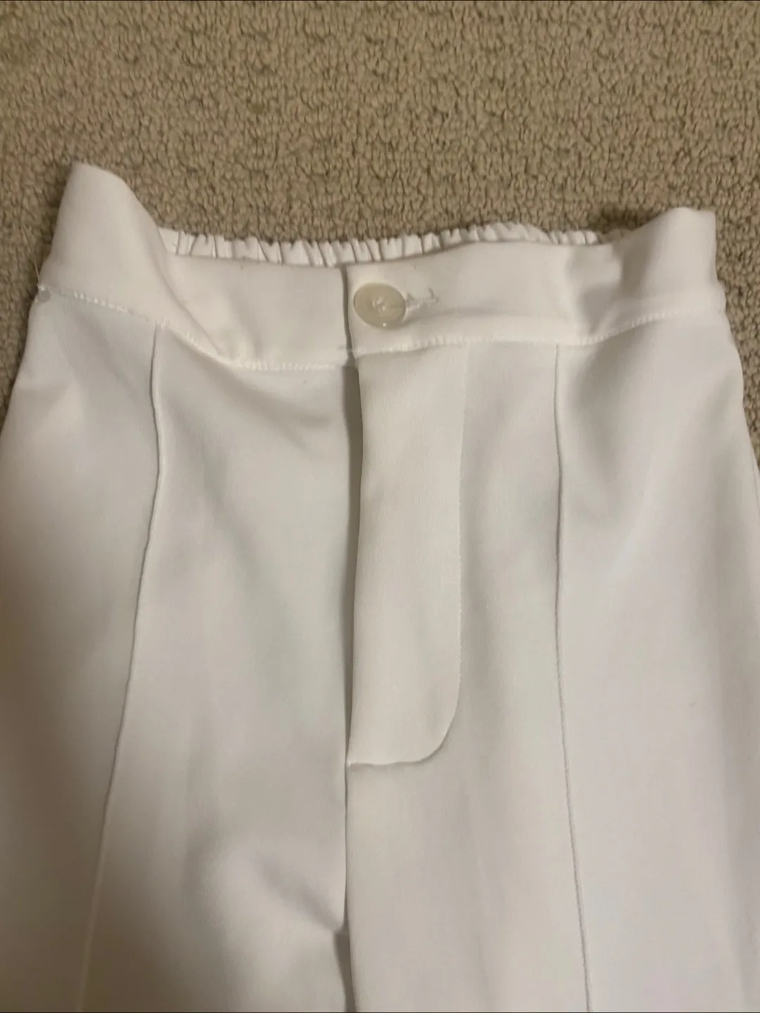 Zara Basic White Pants 🧡 image indicator(3)