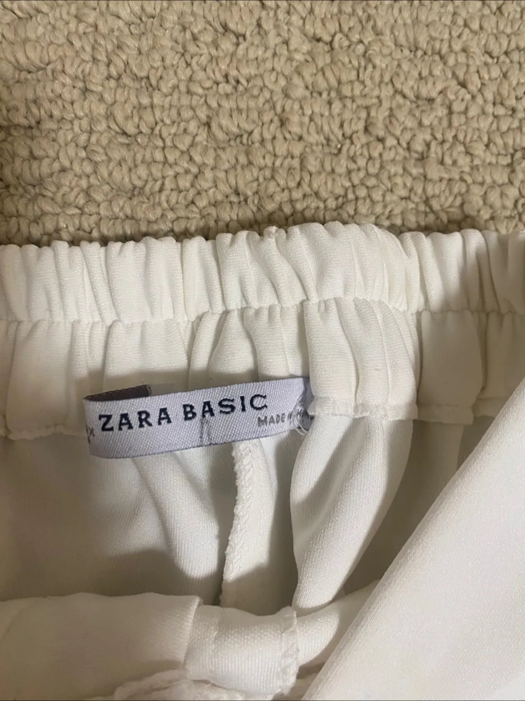 Zara Basic White Pants 🧡 image indicator(4)