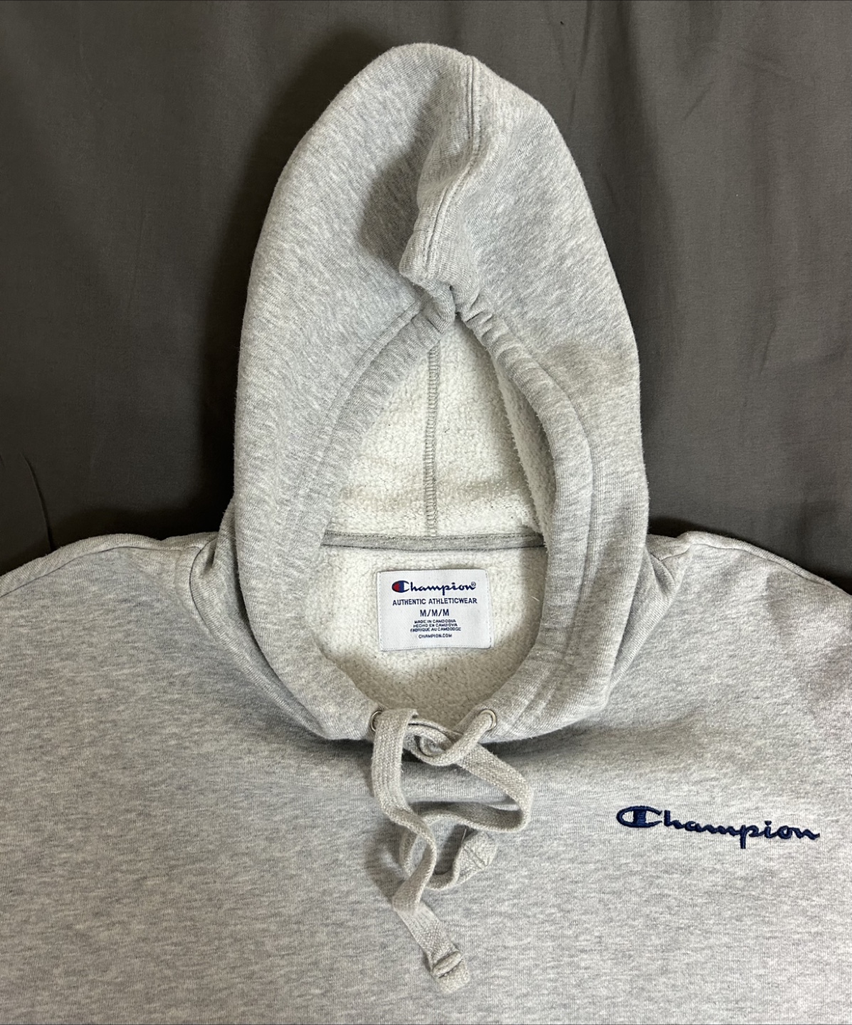 Champion Grey Hoodie - Size M