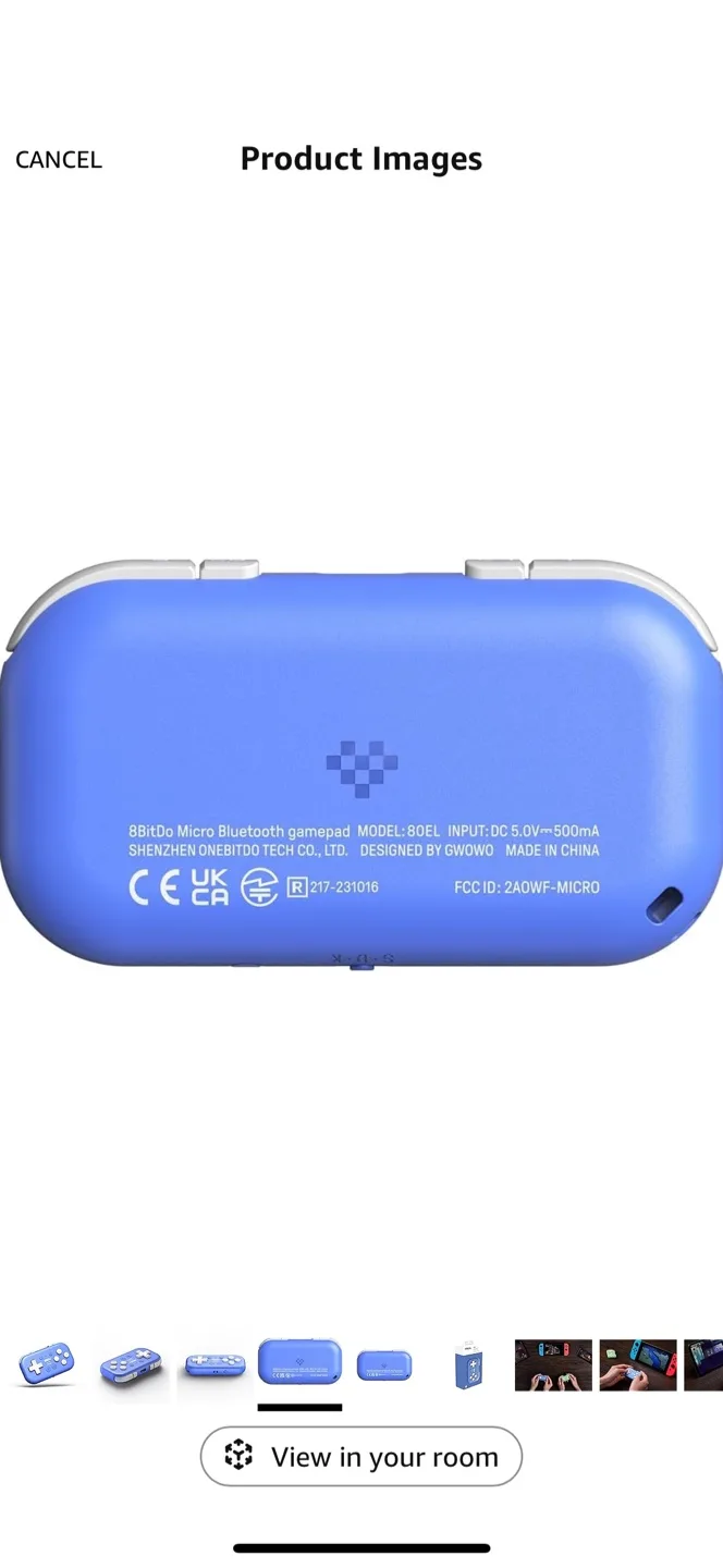 ‼️MOVING SALE‼️ BNIB 8BitDo Micro Bluetooth Gamepad - Blue image indicator(4)