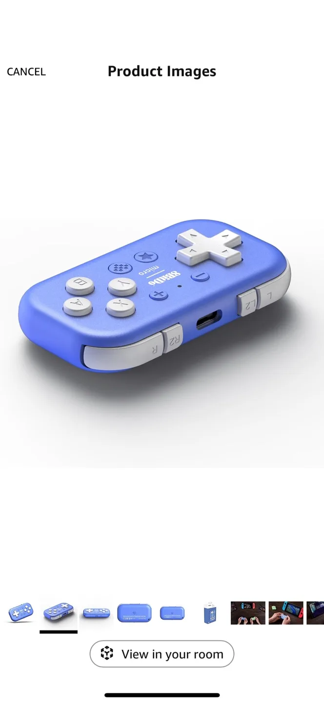 ‼️MOVING SALE‼️ BNIB 8BitDo Micro Bluetooth Gamepad - Blue image indicator(2)