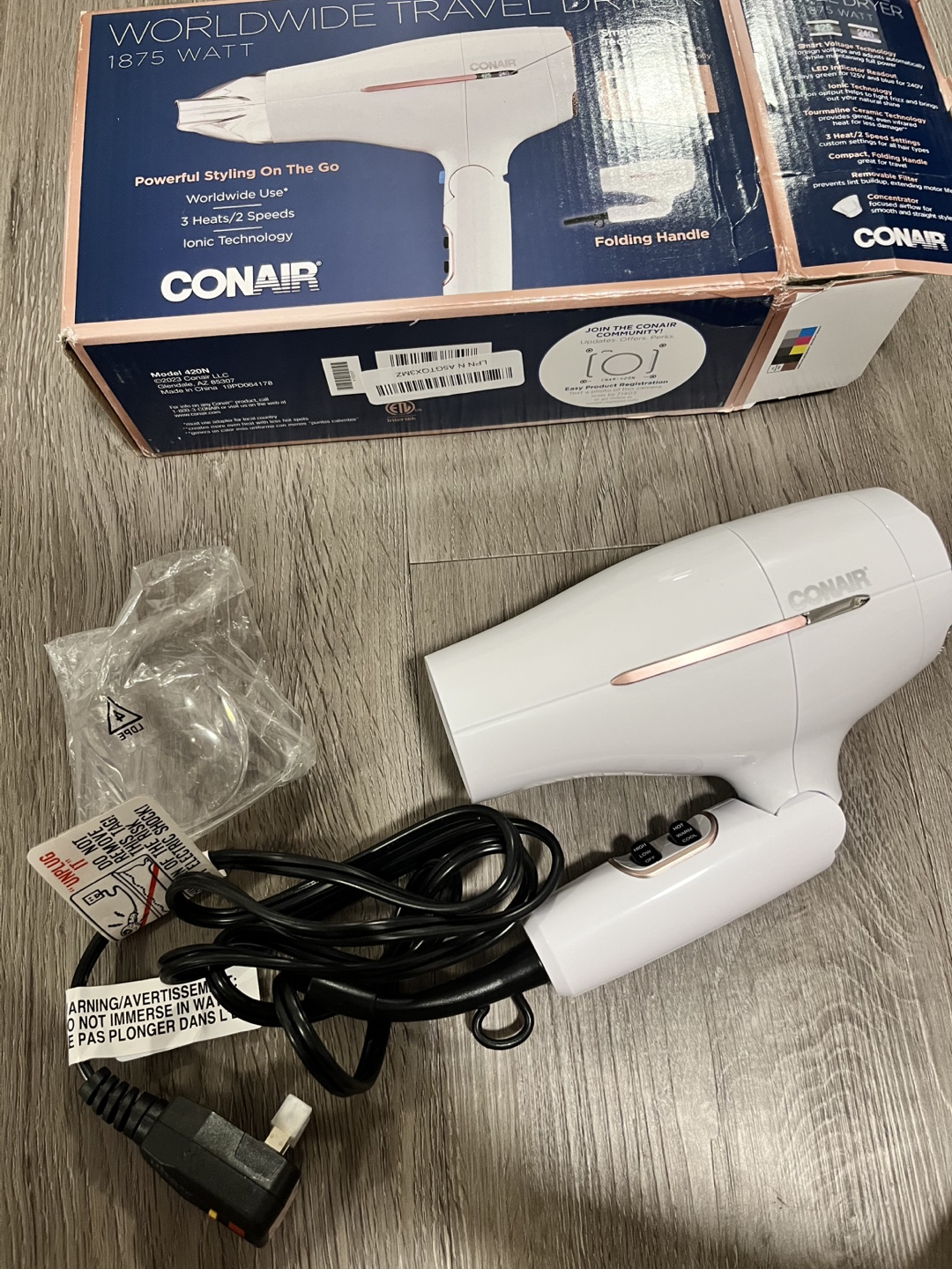 Conair Hair Dryer - White