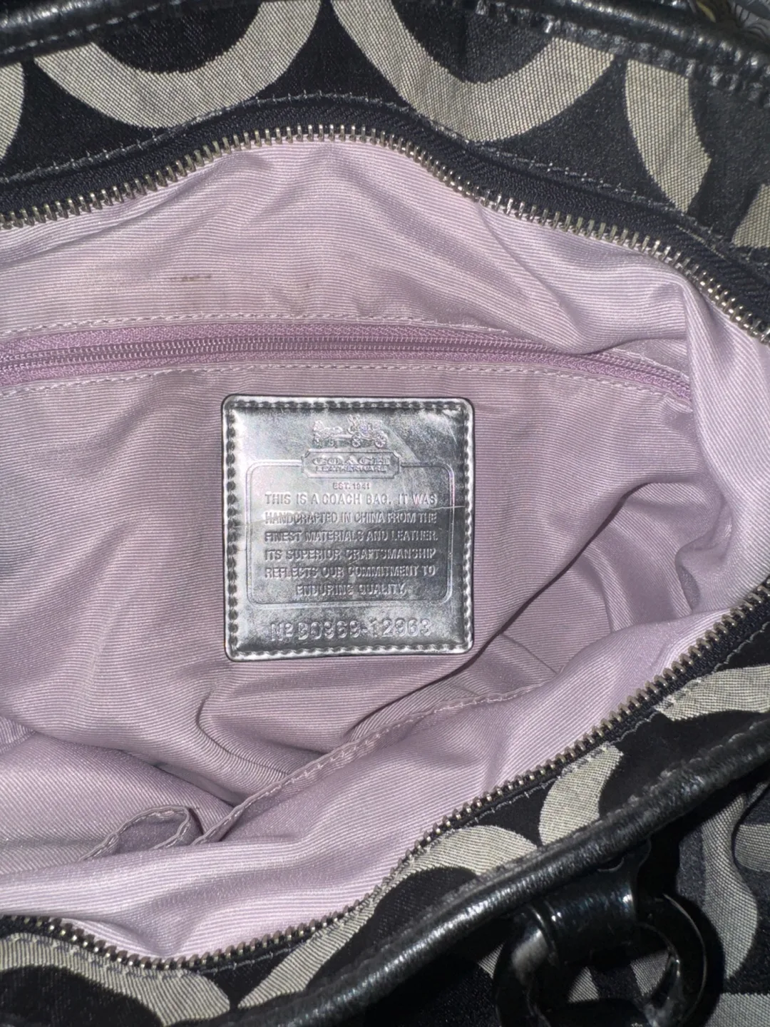 Coach Signature C Black and Grey Tote Bag image indicator(6)