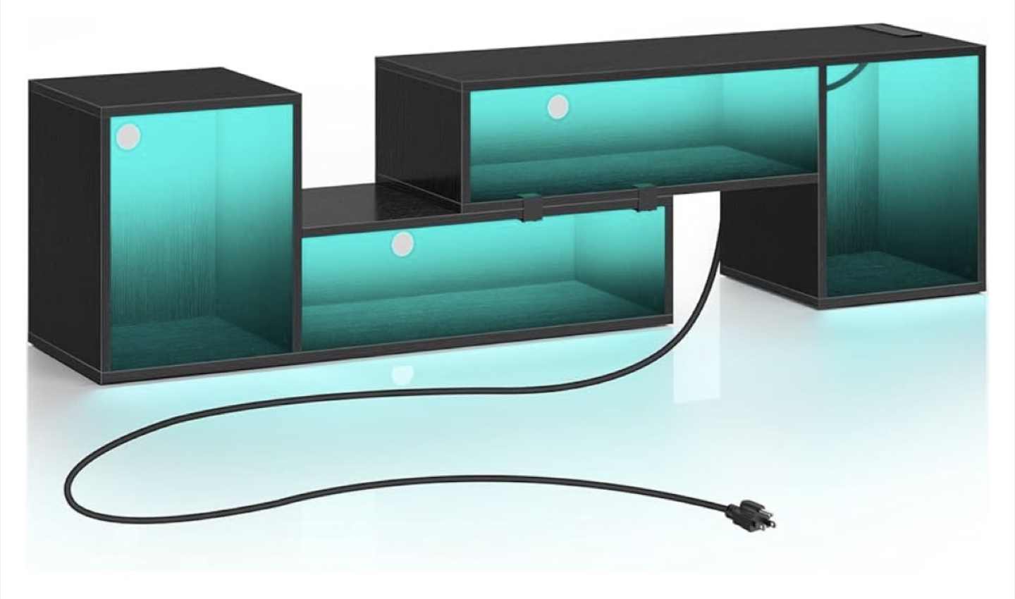 Modern TV Stand with LED Lights