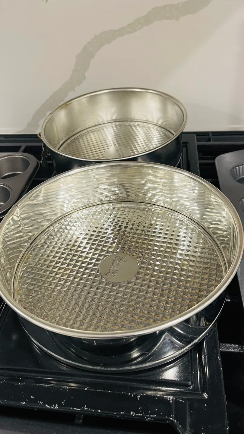 Two Silver Cake Pans thumbnail