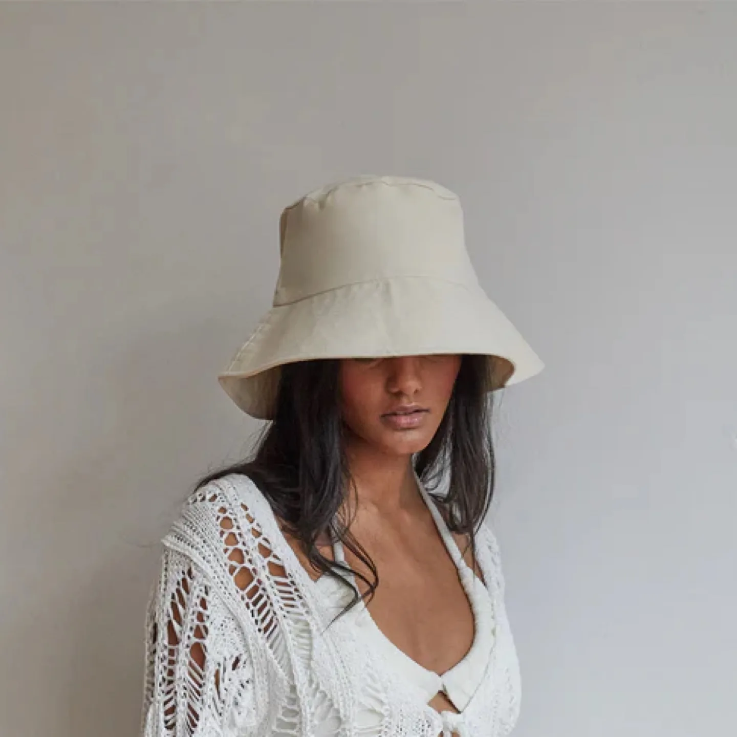 Oak + Fort Cream-Colored Bucket Hat thumbnail